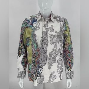 Robert Graham Marky Mark Multicolor Button Down New With Tags RS231036HCF L-4XL